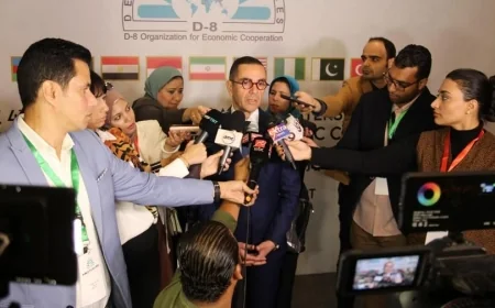 مصر تسعى لرفع التجارة البينية بين دول مجموعة الثماني الإسلامية إلى 500 مليار دولار بحلول 2030