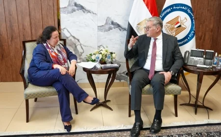 محادثات مع البنك الأوروبي لإعادة الإعمار والتنمية لبحث تعزيز التمويل والاستثمار في قطاعي البترول والتعدين