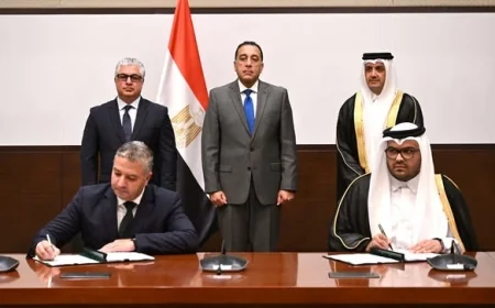 رئيس الوزراء يشهد توقيع عقد مشروع شركة "المانع" لإنتاج وقود الطائرات المستدام بالسخنة باستثمارات 200 مليون دولار