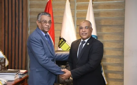 رئيس نقابة البترول يستقبل وفد نقابة البترول اليمنية في إطار عمق استراتيجي عربي وتعزيز العمل النقابي المشترك