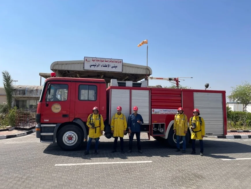 تنفيذ تجربة محاكاة ناجحة لمكافحة حريق بشركة أسبك بالإسكندرية