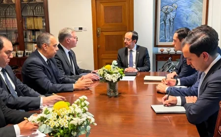 وزير البترول يلتقي رئيس قبرص في نيقوسيا لبحث تعزيز التعاون الإستراتيجي في الطاقة وربط حقول الغاز بالمنشآت المصرية