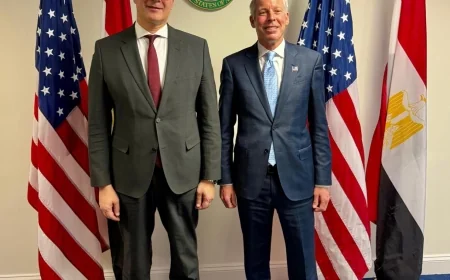 وزير البترول يبحث مع نظيره الأمريكي في واشنطن تعزيز التعاون وجذب الاستثمارات بقطاع الطاقة