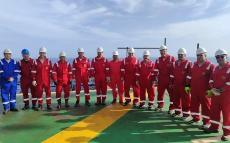 قيادات «دراجون أويل» في زيارة ميدانية لـ«جابكو» برأس شقير.. و إشادة بمنصة «شمال صفا» ورفع الإنتاج إلى 65 ألف برميل يوميًا