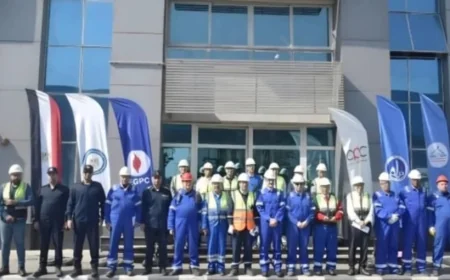 تجربة محاكاة لمكافحة الحريق بالمنطقة الجغرافية البترولية بمسطرد