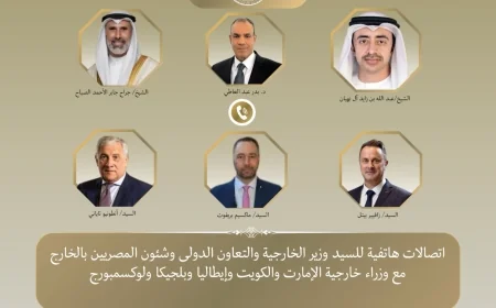 بدر عبد العاطي ينسق مع وزراء خارجية الإمارات والكويت وإيطاليا وبلجيكا ولوكسمبورج لخفض التصعيد الإقليمي