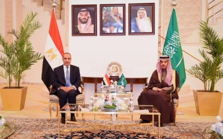 مباحثات مصرية سعودية بالرياض لتعزيز التنسيق العربي بشأن التطورات الإقليمية والتصعيد العسكري في المنطقة