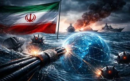 إيران تهدد بقطع الإنترنت عن العالم وتصعيد التوترات العسكرية