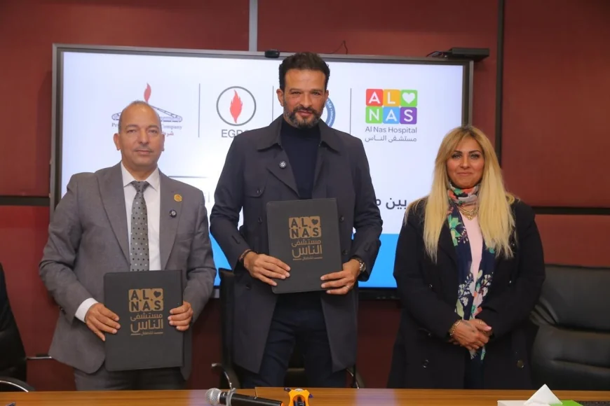 تعاون بين «أنابيب البترول» ومستشفى الناس لدعم البنية الصحية بمحطة تنقية مياه جديدة