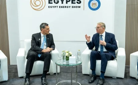 وزير البترول يبحث مع «إنرجين» اليونانية زيادة استثمارات استكشاف وإنتاج الغاز في البحر المتوسط خلال إيجبس 2026