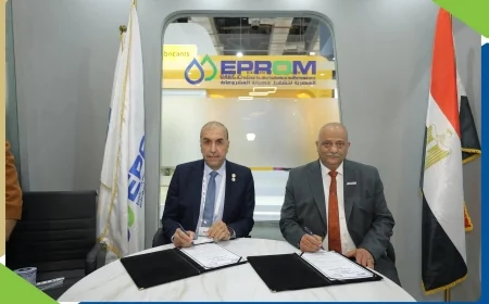 «أموك» و«إيبروم» تجددان عقد التشغيل والدعم الفني لمدة 3 سنوات على هامش EGYPES 2026
