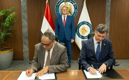 وزير البترول يشهد توقيع مذكرة نوايا مع «إيني» لتجديد الالتزام بمنطقة شمال بورسعيد
