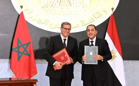 مصر والمغرب توقعان حزمة اتفاقيات لتعزيز التعاون والاستثمار المشترك