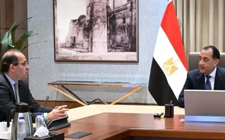 رئيس الوزراء ووزير المالية يستعرضان نتائج اجتماعات صندوق النقد والبنك الدوليين بواشنطن ودعم الاقتصاد المصري