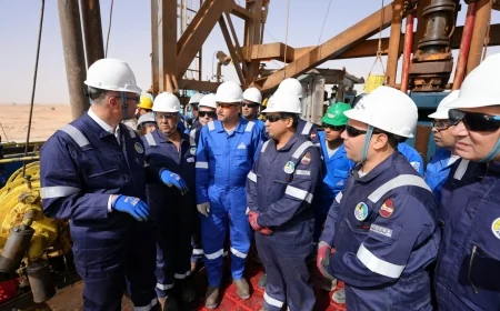 وزير البترول من حقول مليحة: تسريع توسعات محطة معالجة الغاز بطاقة 100 مليون قدم مكعب يوميًا والانتهاء قبل 30 يونيو