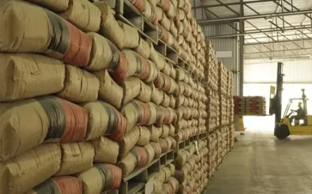 استقرار أسعار الأسمنت في مصر عند 4200 جنيه للطن مع هدوء نسبي في سوق مواد البناء