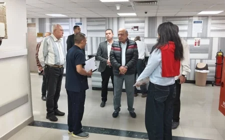 وزير الكهرباء يزور مستشفى الكهرباء بألماظة ويتفقد تقديم الخدمات الطبية خلال الإجازات