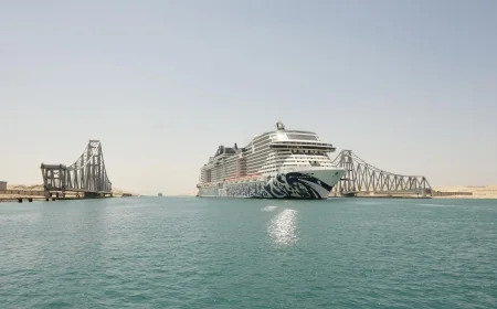 سفينة سياحية عملاقة تختار العبور من قناة السويس.. و«ربيع»: التطوير يعزز الأمان ويزيد الجاذبية