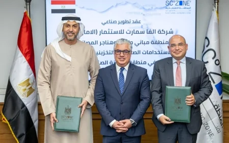 المنطقة الاقتصادية لقناة السويس توقع مشروع “ألفا سمارت” باستثمارات 100 مليون دولار لتطوير مصانع  بالسخنة