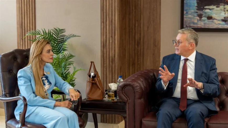 المهندس كريم بدوي يناقش مع النائبة مروة بوريص خطط تعزيز الإنتاج وأمن الطاقة في مصر