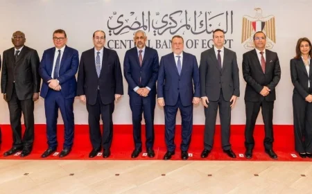 البنك المركزي المصري يبحث تعزيز التعاون مع بنك التنمية الإفريقي لدعم المشروعات التنموية
