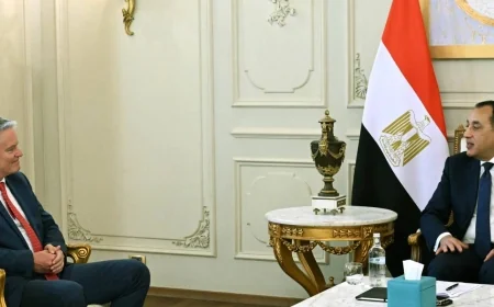 رئيس الوزراء يبحث مع سكرتير عام منظمة التعاون الاقتصادي والتنمية تعزيز الشراكة واستمرار التعاون المشترك