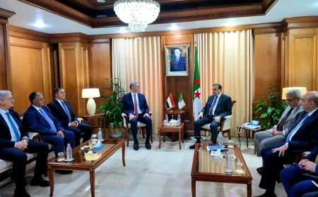 بدوي وعرقاب يبحثان تعزيز الشراكة الاستراتيجية بين مصر والجزائر في البترول والغاز