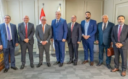 المنطقة الاقتصادية لقناة السويس تبحث تعزيز التعاون مع غرفة تجارة بوخارست الرومانية في قطاعات الموانئ والصناعة