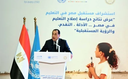 رئيس الوزراء: التعليم في مصر قضية أمن قومي واستثمار في مستقبل الجمهورية الجديدة