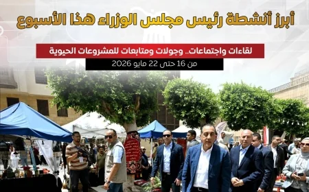 أبرز أنشطة رئيس الوزراء هذا الأسبوع.. تطوير القاهرة والاستعداد لعيد الأضحى ودعم التعليم والاستثمار