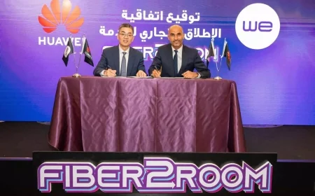 المصرية للاتصالات WE تطلق خدمة الألياف الضوئية إلى الغرف FTTR بالتعاون مع هواوي لتعزيز الإنترنت المنزلي في مصر