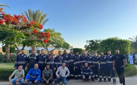 رجال وموظفو شركة ويبكو يواصلون العمل بحقول بدر 3 وبدر 1 خلال عيد الأضحى لتأمين إمدادات الطاقة