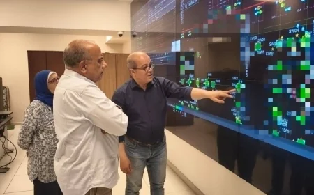 وزير الكهرباء يتفقد شركة شمال القاهرة لتوزيع الكهرباء ويؤكد على جودة الخدمات واستقرار التيار خلال عيد الأضحى