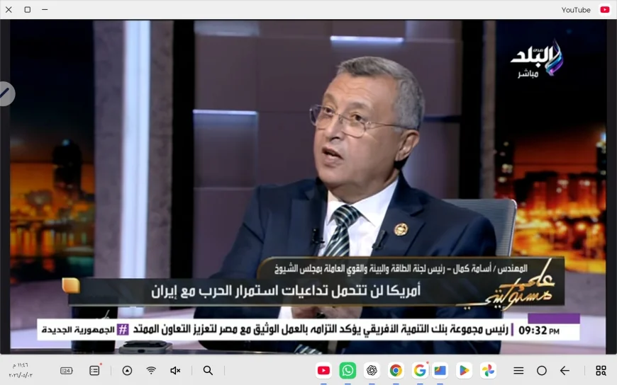 أسامة كمال: الطاقة الشمسية توفر 25% من الوقود.. وتهديدات ترامب بضرب بترول إيران «مبالغ فيها»