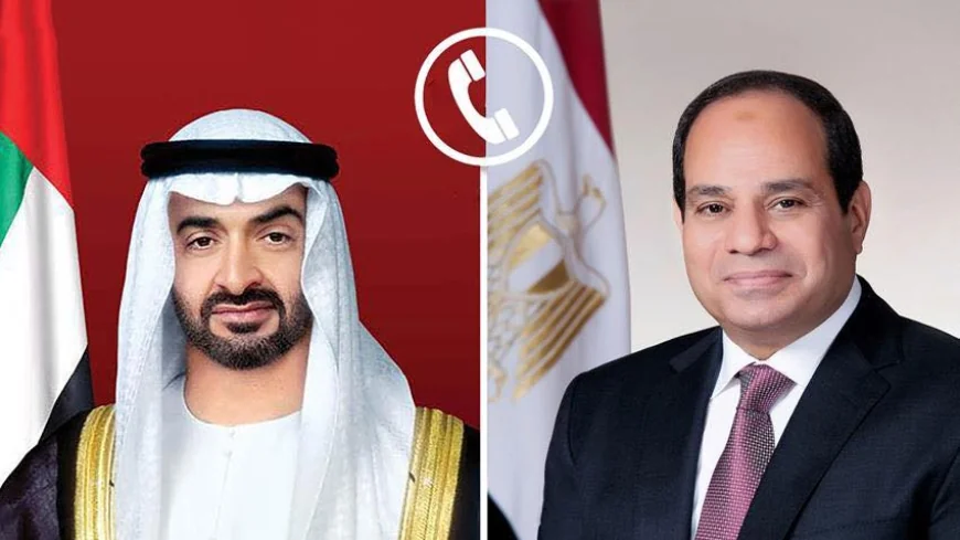 الرئيس السيسي يؤكد دعم مصر الكامل للإمارات ويدين العدوان الإيراني على دولة الإمارات