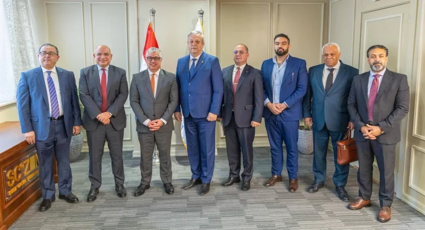المنطقة الاقتصادية لقناة السويس تبحث تعزيز التعاون مع غرفة تجارة بوخارست الرومانية في قطاعات الموانئ والصناعة