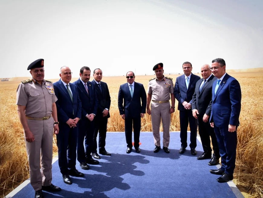 بالصور… الرئيس السيسي يفتتح مشروع الدلتا الجديدة بمحور الشيخ زايد بالجيزة