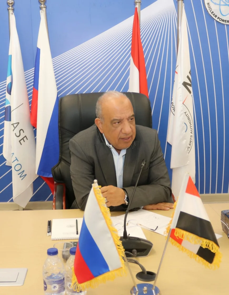 وزير الكهرباء يتابع تطورات تنفيذ محطة الضبعة النووية ويشهد استقبال وعاء ضغط المفاعل للوحدة الثانية