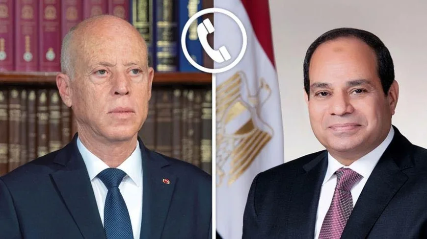 الرئيس السيسي يتلقى اتصالًا هاتفيًا من الرئيس التونسي لتهنئته بعيد الأضحى وبحث تعزيز العلاقات الثنائية