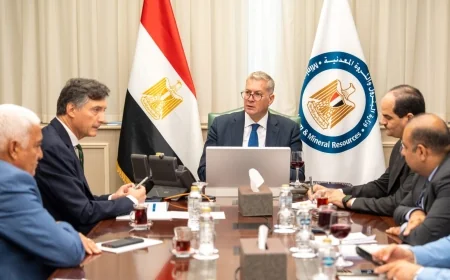 وزير البترول يبحث مع إيني الإيطالية تسريع خطط زيادة إنتاج الغاز وربط حقل كرونوس القبرصي بمصر