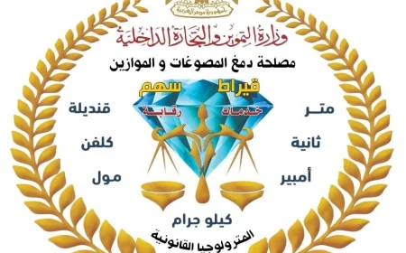مصلحة دمغ المصوغات تجدد اعتماد معاملها المركزية دوليًا حتى 2030