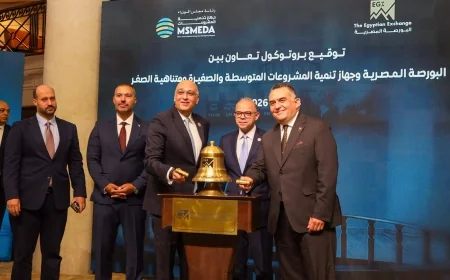 جهاز تنمية المشروعات والبورصة المصرية يوقعان بروتوكول تعاون لدعم الشركات الصغيرة والمتوسطة وتعزيز التمويل