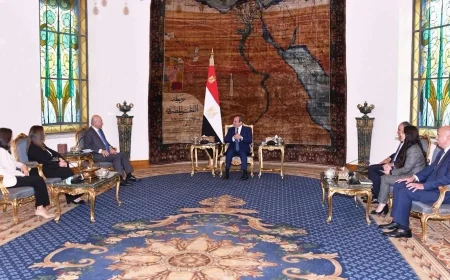الرئيس السيسي يبحث مع مفوض الأمم المتحدة لشؤون اللاجئين تعزيز التعاون ودعم استضافة اللاجئين في مصر
