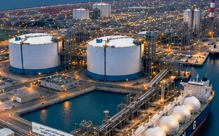 مصنع دمياط للغاز الطبيعي المسال... بنية تحتية متعددة المميزات تعزز مركز إقليمي لتجارة الغاز