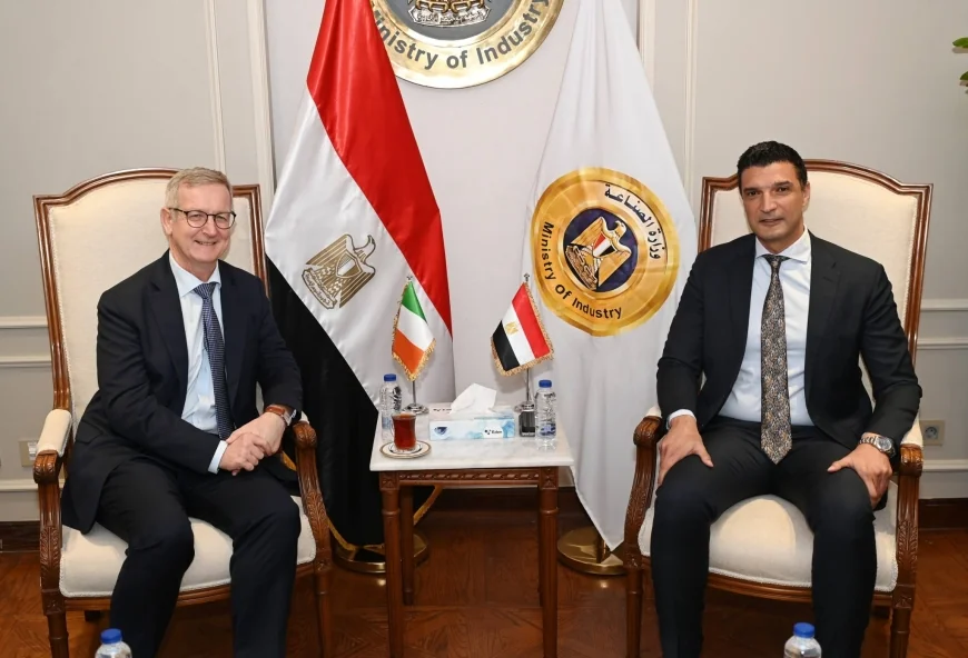 وزير الصناعة يبحث مع سفير أيرلندا تعزيز التعاون الصناعي بين مصر وأيرلندا في قطاعات الأدوية والإلكترونيات