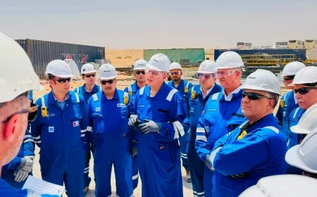 وزير البترول يتفقد مشروع “بتروجت” في الإمارات ضمن أعمال البنية التحتية لحقول النفط