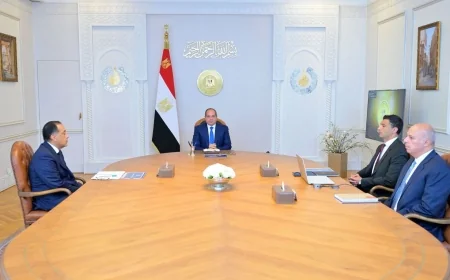 الرئيس السيسي يبحث مع رئيس الوزراء ووزير الصناعة تنفيذ الاستراتيجية الصناعية الوطنية 2026–2030