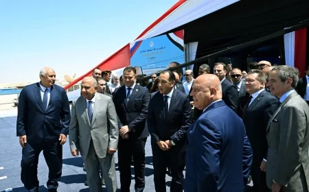 رئيس الوزراء يشهد تركيب وعاء ضغط المفاعل بمحطة الضبعة النووية في خطوة جديدة نحو تشغيل أول محطة نووية لإنتاج الكهرباء