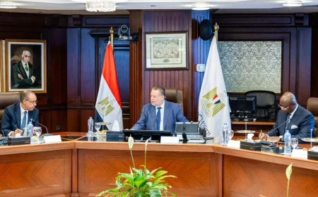 اجتماع ثلاثي بين البنك المركزي ووزارة الخارجية والبنك الإفريقي للتصدير والاستيراد لتعزيز التجارة والاستثمار في أفريقيا