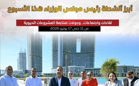 رئيس الوزراء يتابع مشروعات الإنتاج والتنمية ويستعرض خطط دعم الاقتصاد وتحسين الخدمات خلال أسبوع